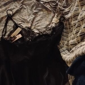 Elegant Black Lace Negligee Victoria Secret